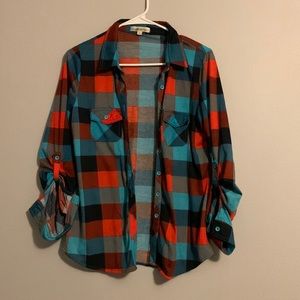 Flannel button up shirt